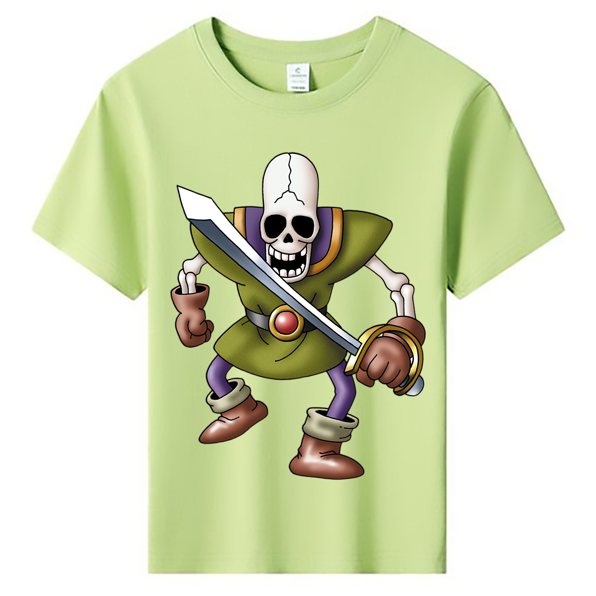 （画像用） ドラゴンクエスト Doragon Kuesuto Dragon Quest 綿100％キッズTシャツ（フロントプリント）
